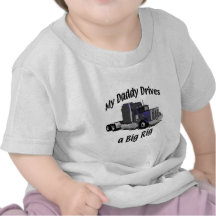 Truckers - Teamsters - Maroon Big Rig - Dad T Shirt