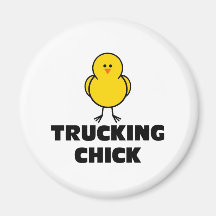 Trucking Chick Magnet