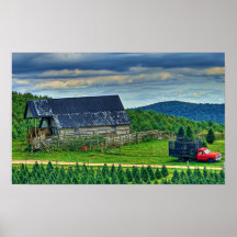 Trucking Christmas Poster