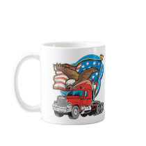 Trucking Eagle Coffee Mugs