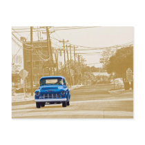 Trucking through downtown Georgetown, Texas (ACM) Post Card