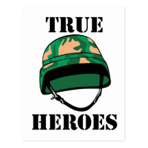 True Army Heroes Post Cards
