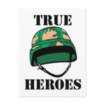 True Army Heroes Post Cards