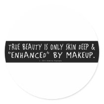 TRUE BEAUTY 2 ROUND STICKER