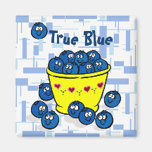 True Blue Fridge Magnets