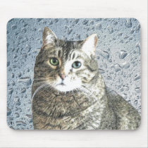True Blue Kitty Mousepad