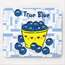 True Blue Mouse Pad