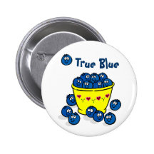 True Blue Pinback Button