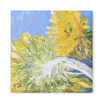 True Blue Sunflowers Magnet