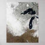 True-colour image of snow posters