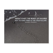 True Failure Inspirational Post Card