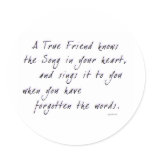 True Friend stickers