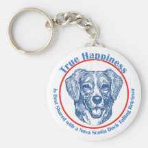 True Happiness Nova Scotia Duck Tolling Retriever Key Chains
