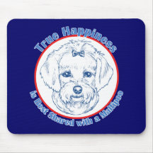 True Happiness with a Maltipoo Mouse Pad
