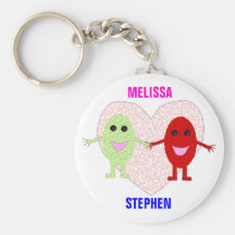 True Love Couples Customizable Keychain