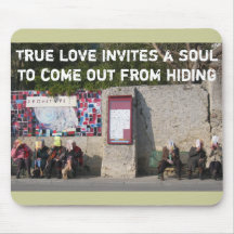 True love invites a soul to come out from hiding mousepad