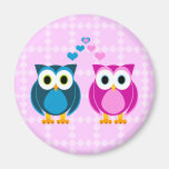 True Love - Owl Cartoon Fridge Magnet