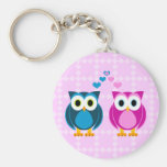 True Love - Owl Cartoon Keychain