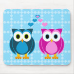 True Love - Owl Cartoon Mousepad