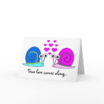 True Love Snail Greeting Card