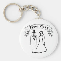 True Love Wedding T-Shirts & Gifts Key Chain