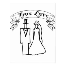 True Love Wedding T-Shirts & Gifts Postcard