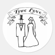 True Love Wedding T-Shirts & Gifts Sticker
