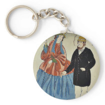 True picture of Americans by Utagawa, Yoshikazu Keychains