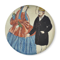 True picture of Americans by Utagawa, Yoshikazu Refrigerator Magnets