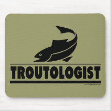 Truite - ologist - poissons humoristiques de truit tapis de souris