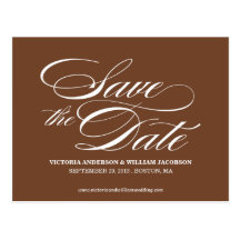 TRULY ELEGANT | SAVE THE DATE ANNOUNCEMENT POSTCARDS
