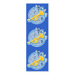 trumpet and music notes bookmark business cards