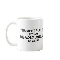 Trumpet Deadly Ninja by Night Coffee Mugs