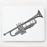 Trumpet "Drawing" Mousepad