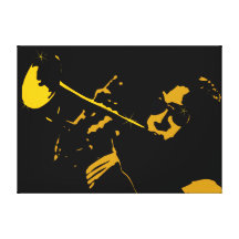 Trumpet Player Gallery Wrap Canvas