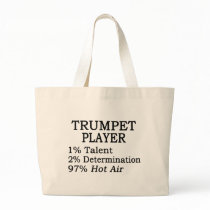 Trumpet Player Hot Air Tote Bags