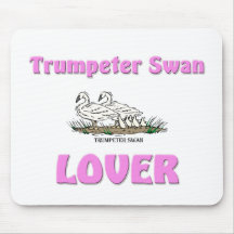 Trumpeter Swan Lover Mousepads