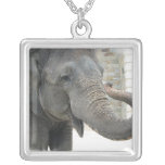 Trumpeting African Elephant Necklace