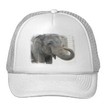 Trumpeting Elephant Baseball Cap Mesh Hats