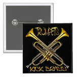 Trumpets Kick Brass Buttons