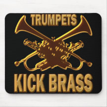 TRUMPETS KICK BRASS MOUSE PAD