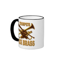 TRUMPETS KICK BRASS COFFEE MUG