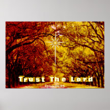 Trust God's Love Autumn Encouragement Poster