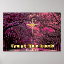 Trust God's Love Spring Encouragement Message Poster