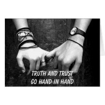 "Trust" Greeting card
