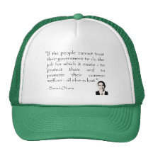Trust in the government, Barack Obama Trucker Hat