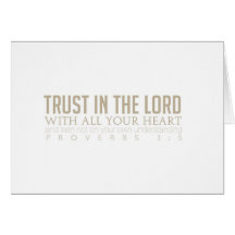 Trust in the Lord Notecard