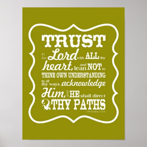 Trust in the Lord -- Poster