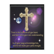 Trust in the Lord proverbs 3:5 gifts Post Card