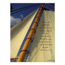 Trust in the Lord Ship Sails Print Photo Print